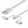 StarTech.com - 3.3 ft 1m USB Multi Charging Cable - Lightning USB-C Micro-USB