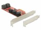 DeLock SATA-Controller PCI-Ex2- 10x SATA3 intern, RAID: Nein