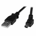 StarTech.com - 1m Mini USB Cable Cord - A to Up Angle Mini B - Up Angled Mini USB Cable - 1x USB A (M), 1x USB Mini B (M) - Black (USBAMB1MU)
