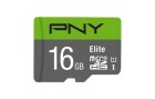 PNY microSDHC-Karte Elite UHS-I U1 16 GB, Speicherkartentyp