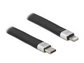 DeLock USB-Ladekabel FPC Flachbandkabel USB C - Lightning 0.13