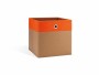 Remember Aufbewahrungsbox Tosca Braun/Orange, Materialtyp: Textil