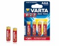 Varta VARTA Max Tech Alkaline Batterie Typ AAA, 1.5V,