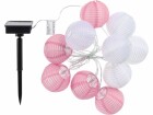 COCON Lichterkette LED Solar, Pink/Weiss, 3.7 m, Betriebsart