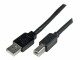StarTech.com - 20m / 65 ft Active USB 2.0 A to B Cable - Long 20 m USB Cable - 20m USB Printer Cable - 1x USB A (M), 1x USB B (M) - Black (USB2HAB65AC)