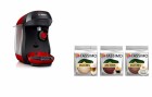 TASSIMO Portionskaffeemaschine HAPPY TAS1003CH Bundle, Kaffeeart