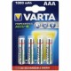 Varta Akku 4x AAA 1000 mAh 1000 mAh, Spannung