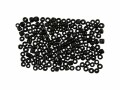 Creativ Company Rocailles-Perlen 8/0 Schwarz matt, Packungsgrösse: 1