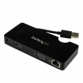 StarTech.com - Travel Docking Station for Laptops - HDMI or VGA - USB 3.0