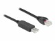 DeLock Anschlusskabel USB-A zu RS-232 RJ45, 2 m, Datenanschluss