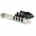 StarTech.com - 4 Port PCI Express PCIe USB 3.0 Card w/ UASP - SATA Power