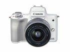 Canon Kamera EOS M50 Mark II Body weiss & EF-M 15-45