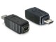 DeLock USB Adapter Mini-B zu Micro-B, Mini-B/Buchse zu Micro-B