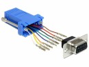 DeLock RJ-45 zu RS232 DB9 Montagesatz, inkl. Anleitung, Pins