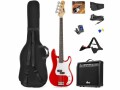 MAX E-Bass GigKit Rot, Gitarrenkoffer / Gigbag: Gigbag