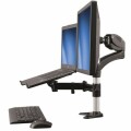 StarTech.com - Single-Monitor Arm - Laptop Tray - One-Touch Height Adjustment