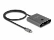 DeLock Umschalter USB Type-C 2 auf 1, Bidirektional, 8K