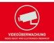 Abus Warn Aufkleber "Videoüberwachung" klein, deutsch