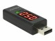 DeLock - USB voltage and current metre - USB Type A - black