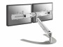 NEOMOUNTS Monitor-Standfuss FPMA-D940DD Silber, Höhenverstellbar