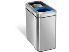 Simplehuman Recyclingbehälter CW1470 20 Liter, Silber, Material