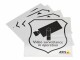 Axis Communications AXIS Surveillance Sticker - Étiquettes autocollantes (pack