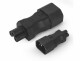 Alpha Elettronica Adapterstecker C5 - C14, gerade, Detailfarbe: Schwarz