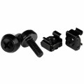 StarTech.com - M5 x 12mm - Screws and Cage Nuts - 100 Pack, Black