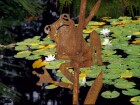 Ambiance Gartenstecker Frosch an Schilfkolben, 90 cm, Höhe: 90