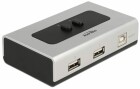DeLock Switchbox USB 2.0, 2 Port, Anzahl Eingänge: 1