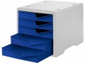 Styro Schubladenbox Styroswingbox Lichtgrau/Blau, Anzahl