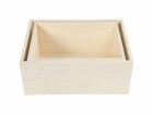 Creativ Company Holzartikel Kiste, 2 Stück, Breite: 19.5 cm, 22.5