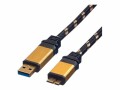 Roline ROLINE GOLD 0,8m USB 3.0 Kabel, USB