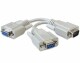 DeLock Y-Kabel RS-232 DB9 - RS-232 DB9 (m-2xf) 0.17