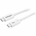 StarTech.com - 0.5m Thunderbolt 3 Cable 40Gbps - White - Thunderbolt USB-C DP