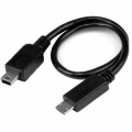 StarTech.com - 8in USB OTG Cable - Micro USB to Mini USB - M/M - USB OTG Mobile Device Adapter Cable - 8 inch (UMUSBOTG8IN)