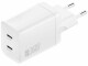 4smarts USB-Wandladegerät PDPlug Dual 2x USB-C 36 W GaN