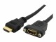 StarTech.com - 3 ft. (0.9 m) HDMI Female to Male Adapter - Mounting - HDMI - HDMI Female to Male (HDMIPNLFM3)