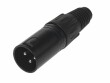 Bemero Stecker BC1001BK-M 3-Pol XLRm male Stecker Schwarz