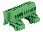 DeLock Hutschiene Terminalblock 10Pin, mit