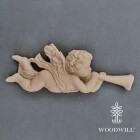 WOODWILL Holzornament - Schutzengel mit Trompete