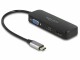 DeLock Multiadapter 64156 USB-C ? DP/HDMI/VGA, Kabeltyp: Adapter