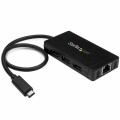 StarTech.com - 3 Port USB 3.0 Hub with USB-C and GbE - USB Type-C - USB C Hub