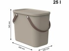 Rotho Aufbewahrungsbox Albula 25 l, Beige, Breite: 23.5 cm