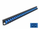 DeLock Verteilerplatte Frontblende 24 Port SC Simplex blau 19