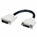 StarTech.com - 6in DVI-D Dual Link Digital Port Saver Extension Cable M/F