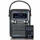 Lenco DAB+ Radio PDR-051BKSI BT, USB, SD, RC, aufladbare batterie