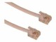 Sandberg - Phone line cable - RJ-11 male to RJ-11 male - 5 m - white