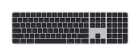 Apple Magic Keyboard mit Touch ID und Ziffern­block für Mac Modelle mit Apple Chip - Schweiz - Schwarze Tasten