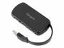 Targus USB-Hub ACH114EU, Stromversorgung: USB, Anzahl Ports: 4